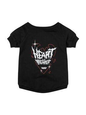 NEW KILLSTAR Dog/Cat T-shirt - Heartbreaker Black XS